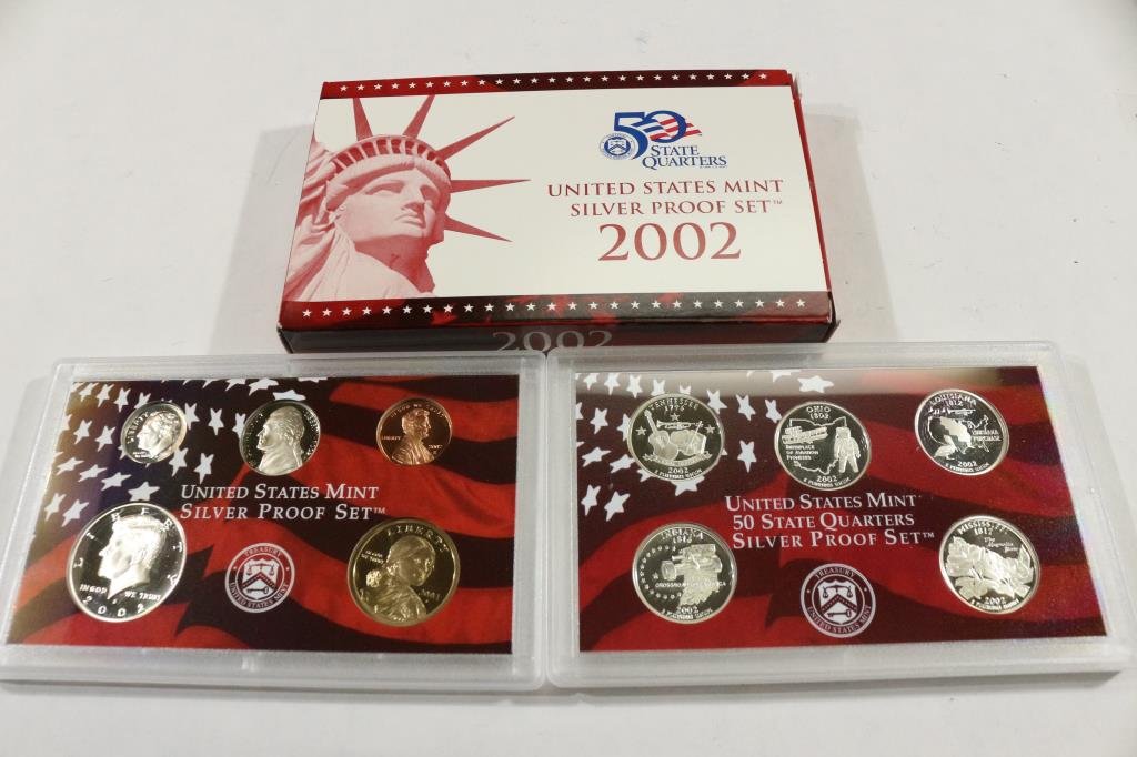 2002 US SILVER PROOF SET (WITH BOX) (1 of 2)