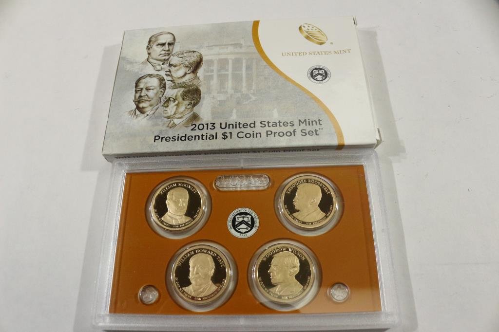 2013 US PRESIDENTIAL DOLLAR PROOF SET WITH BOX (1 of 2)