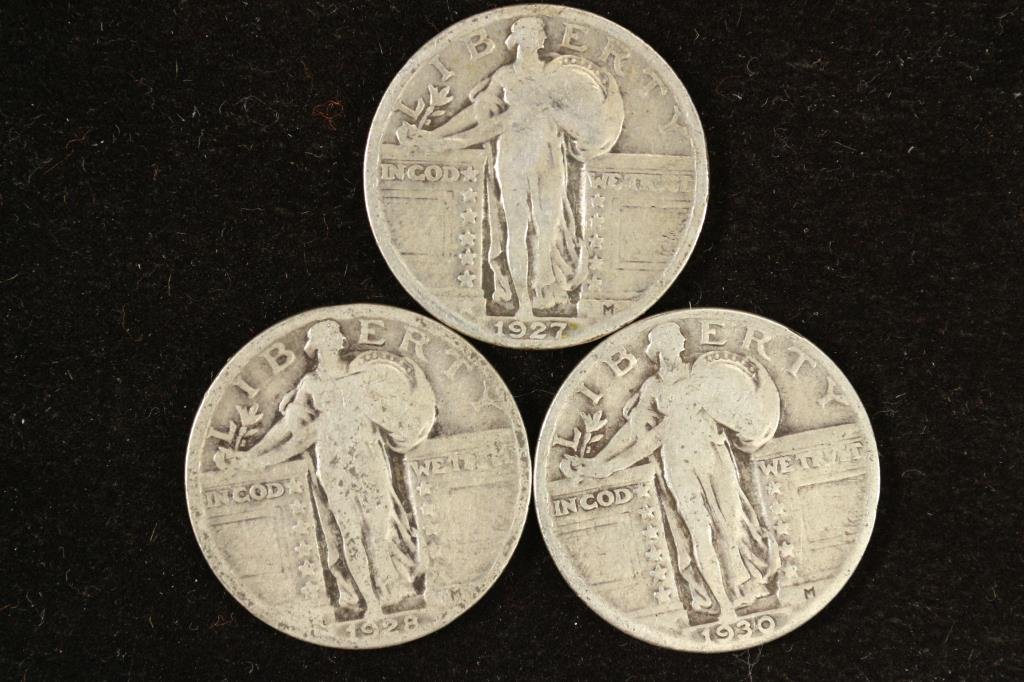 1927,28 & 30 STANDING LIBERTY QUARTERS (1 of 2)