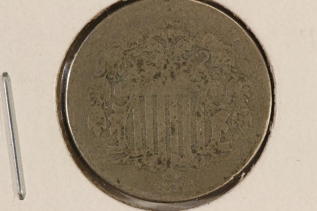 1882 SHIELD NICKEL: You must call or email us your credit card directly. Our phone number is 1-763-862-8302 and our email is bidalotauction@aol.com. Thanks.