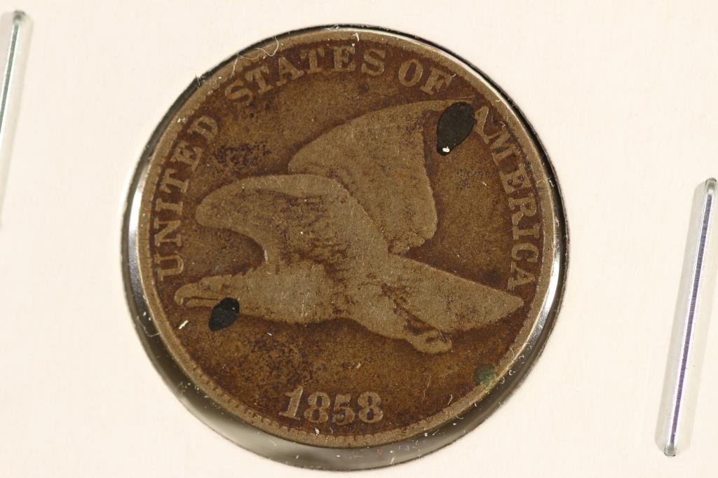 1858 (LARGE LETTER) FLYING EAGLE CENT (1 of 2)