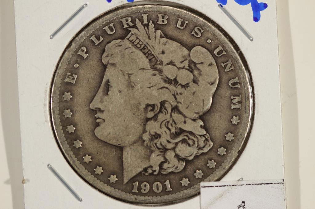 1901-S MORGAN SILVER DOLLAR: You must call or email us your credit card directly. Our phone number is 1-763-862-8302 and our email is bidalotauction@aol.com. Thanks.