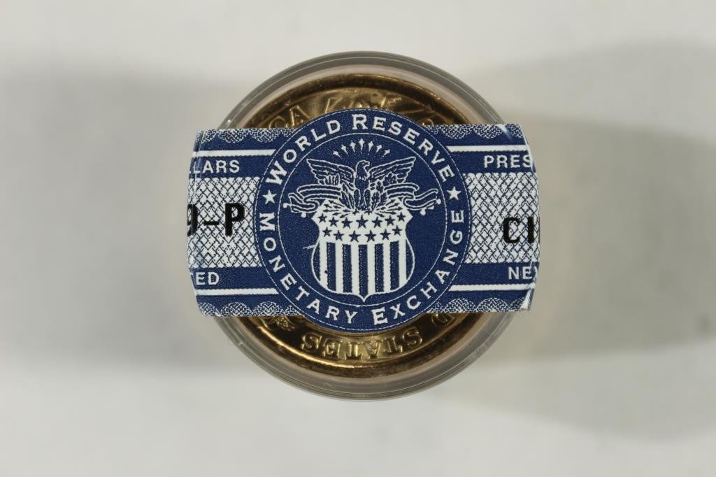 ROLL OF 12-2009-P HARRISON DOLLARS UNC: You must call or email us your credit card directly. Our phone number is 1-763-862-8302 and our email is bidalotauction@aol.com. Thanks.