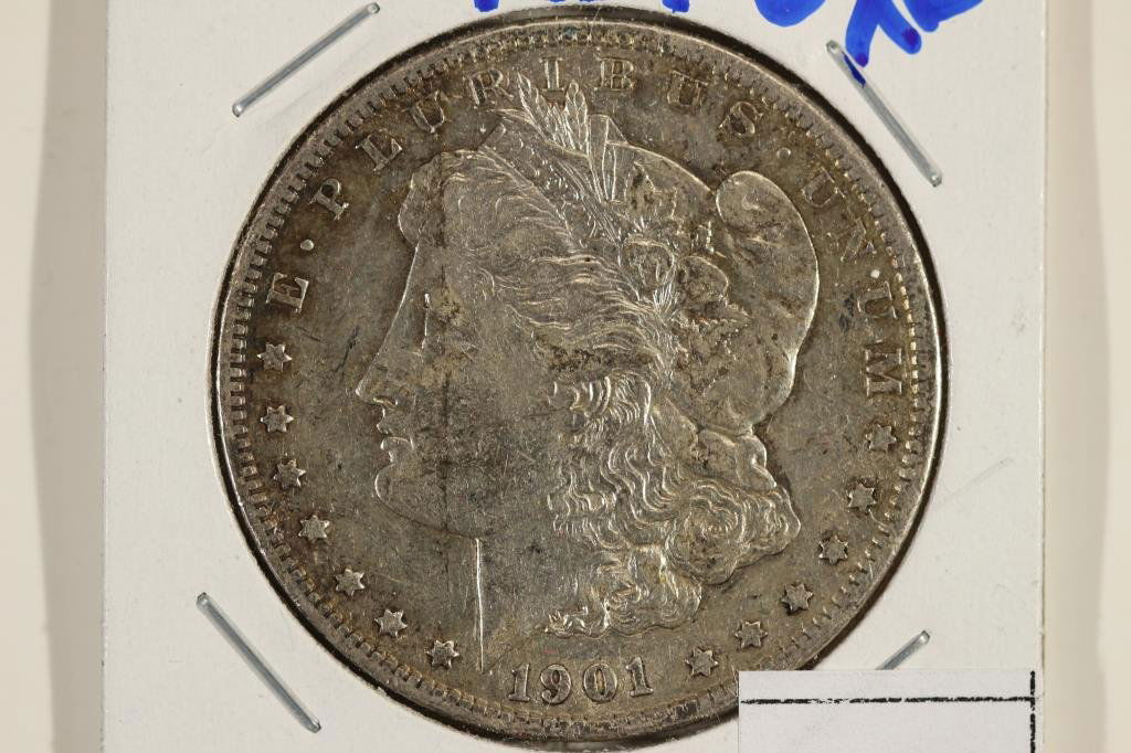 1901-O MORGAN SILVER DOLLAR: You must call or email us your credit card directly. Our phone number is 1-763-862-8302 and our email is bidalotauction@aol.com. Thanks.