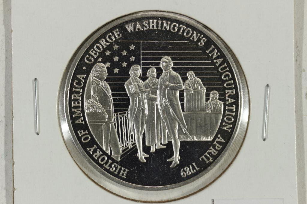 20.1 GRAM .999 SILVER PROOF ROUND HISTORY  OF (1 of 2)