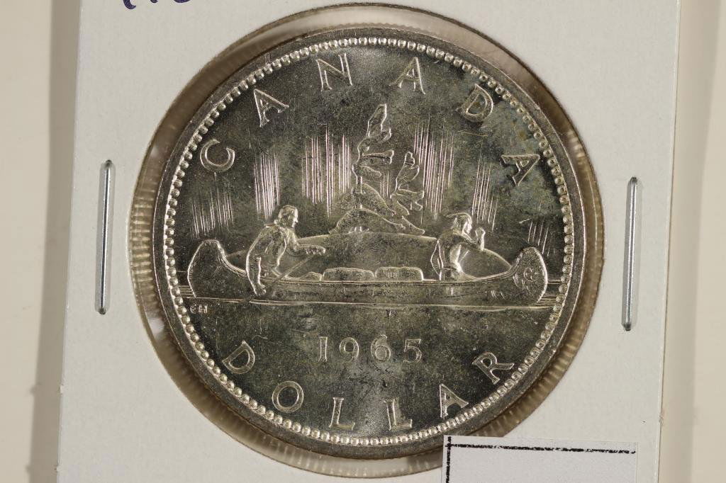 1965 CANADA SILVER DOLLAR UNC (1 of 2)
