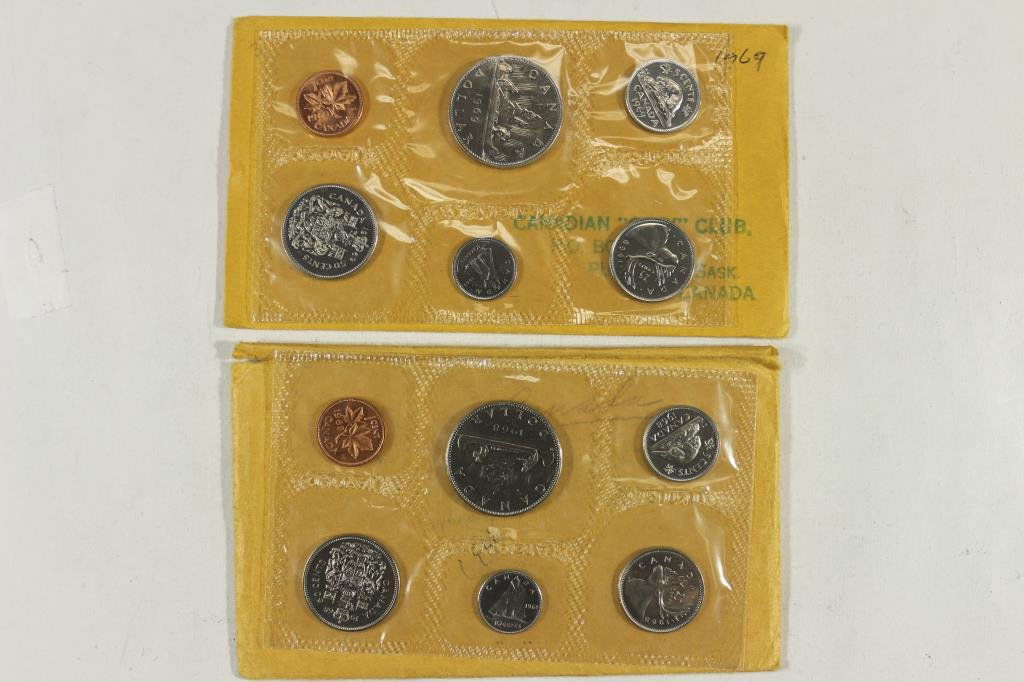 1968 & 1969 CANADA (PF LIKE) SETS (1 of 2)