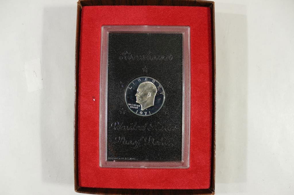 1971-S IKE SILVER DOLLAR PROOF (BROWN PACK) (1 of 3)