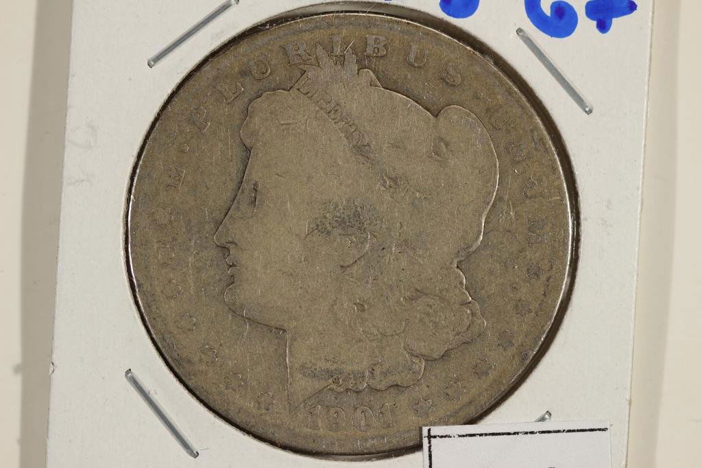 1901-S MORGAN SILVER DOLLAR: You must call or email us your credit card directly. Our phone number is 1-763-862-8302 and our email is bidalotauction@aol.com. Thanks.