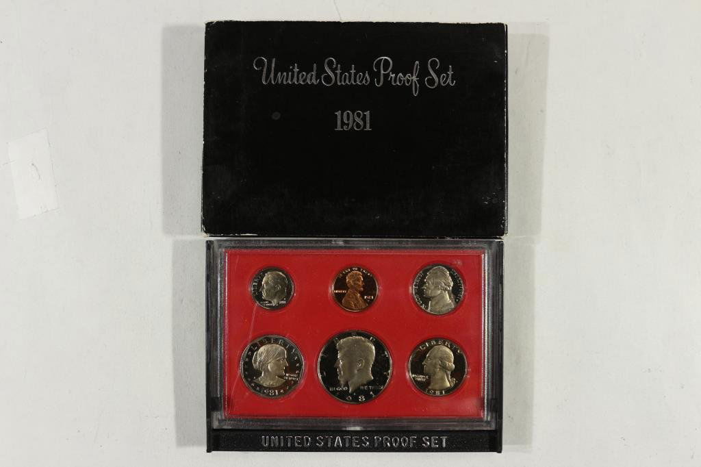1981 US PROOF SET (WITH BOX) (1 of 2)