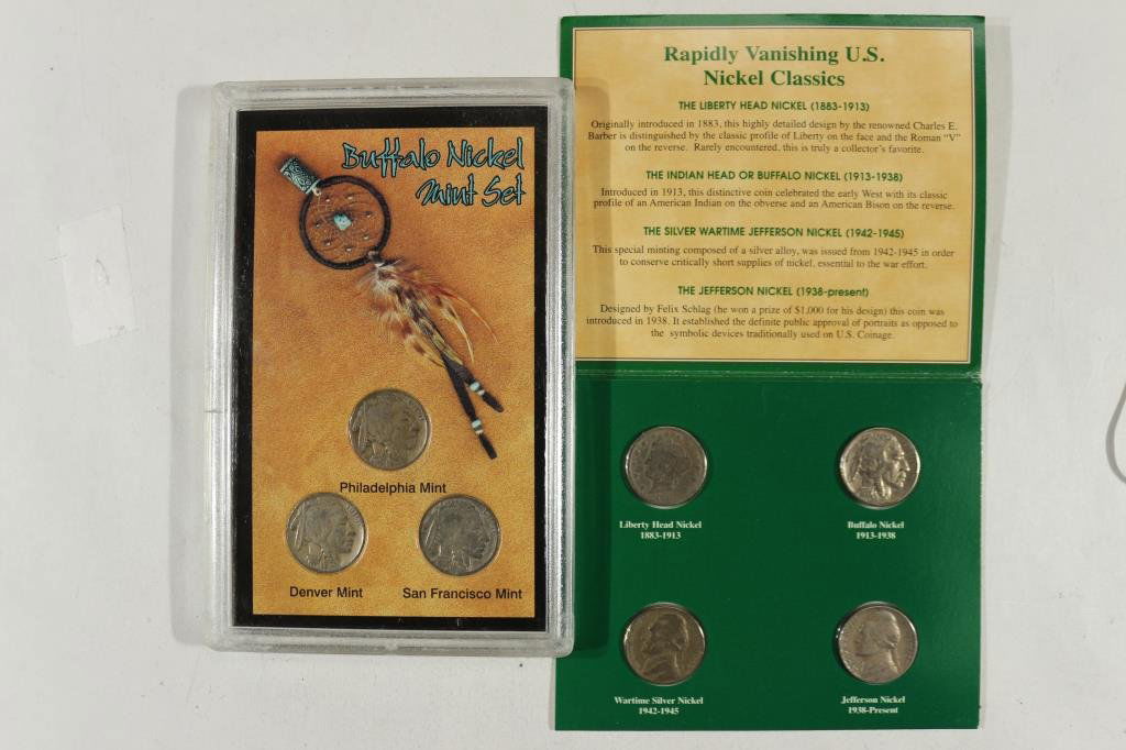 2 US  NICKEL SETS AS SHOWN SEE DESCRIPTION (1 of 2)