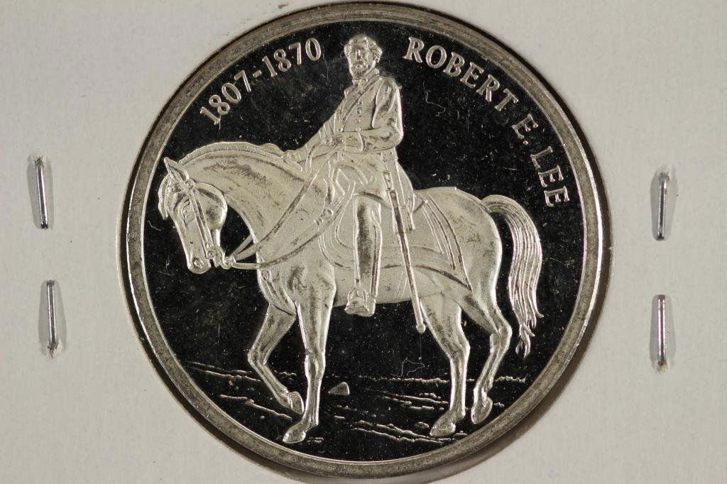 8.5 GRAM .999 SILVER PROOF ROUND ROBERT E LEE (1 of 2)