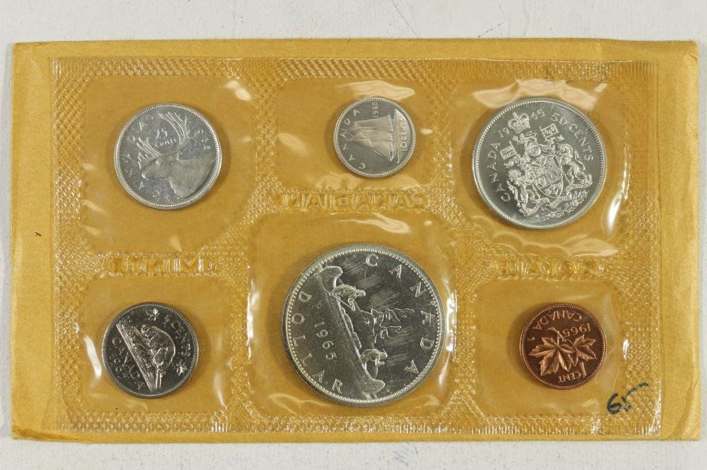 1965 CANADA SILVER (PF LIKE) SET WITH ENVELOPE (1 of 2)