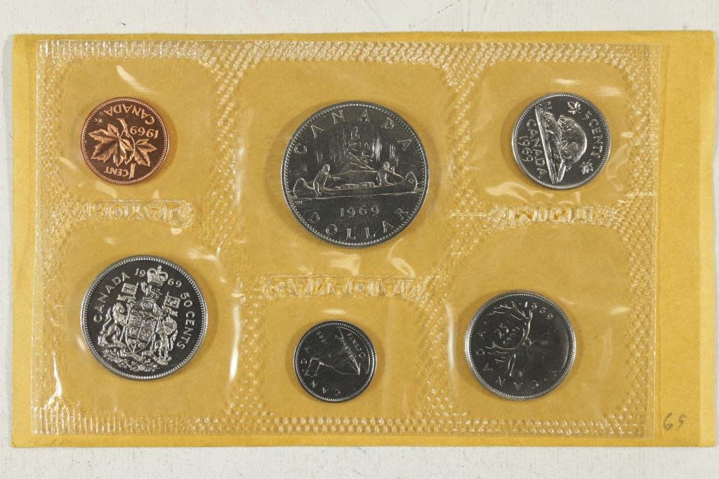 1969 CANADA (PF LIKE) SET WITH ENVELOPE (1 of 2)