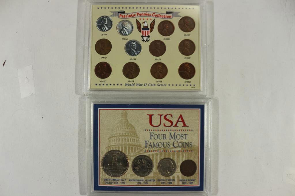 2 COIN SETS SEE DESCRIPTION WWII COIN SET AND (1 of 2)