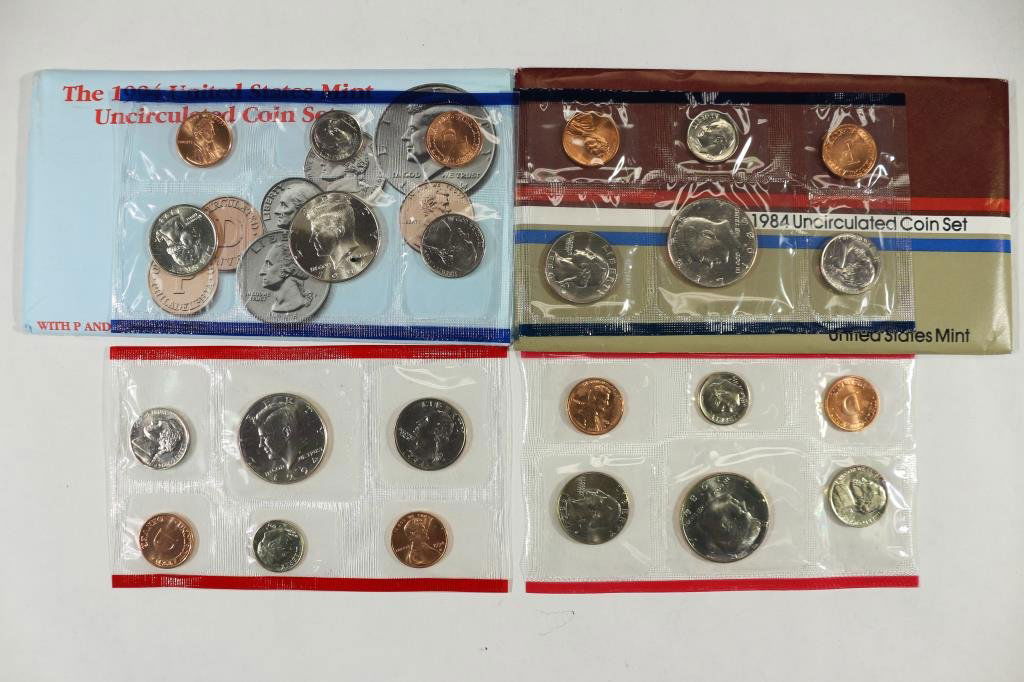 1984 & 1994 US MINT SETS P/D (WITH ENVELOPES) (1 of 2)