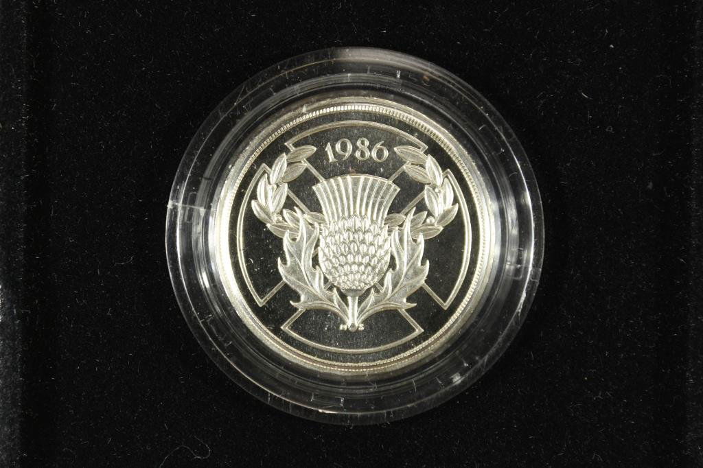 1986 UNITED KINGDOM SILVER COMMEMORATIVE 2 POUND (1 of 4)