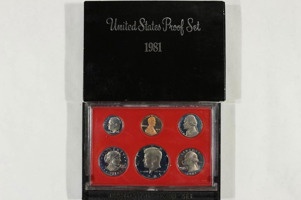 1981 US PROOF SET (WITH BOX) (1 of 2)