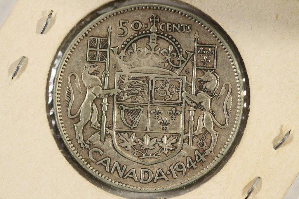 1944 CANADA SILVER 50 CENTS (1 of 2)