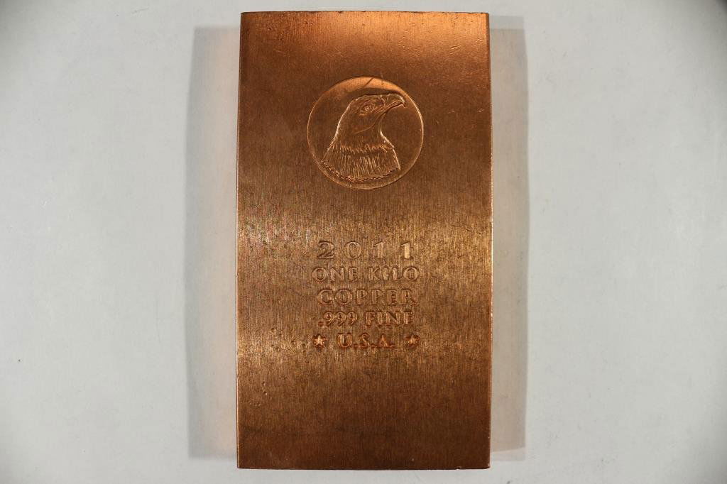 1 KILO .999 FINE COPPER BAR (1 of 2)