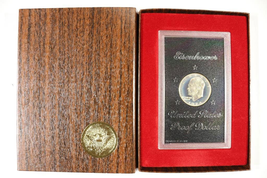 1974-S IKE SILVER DOLLAR PROOF (BROWN PACK) (1 of 2)