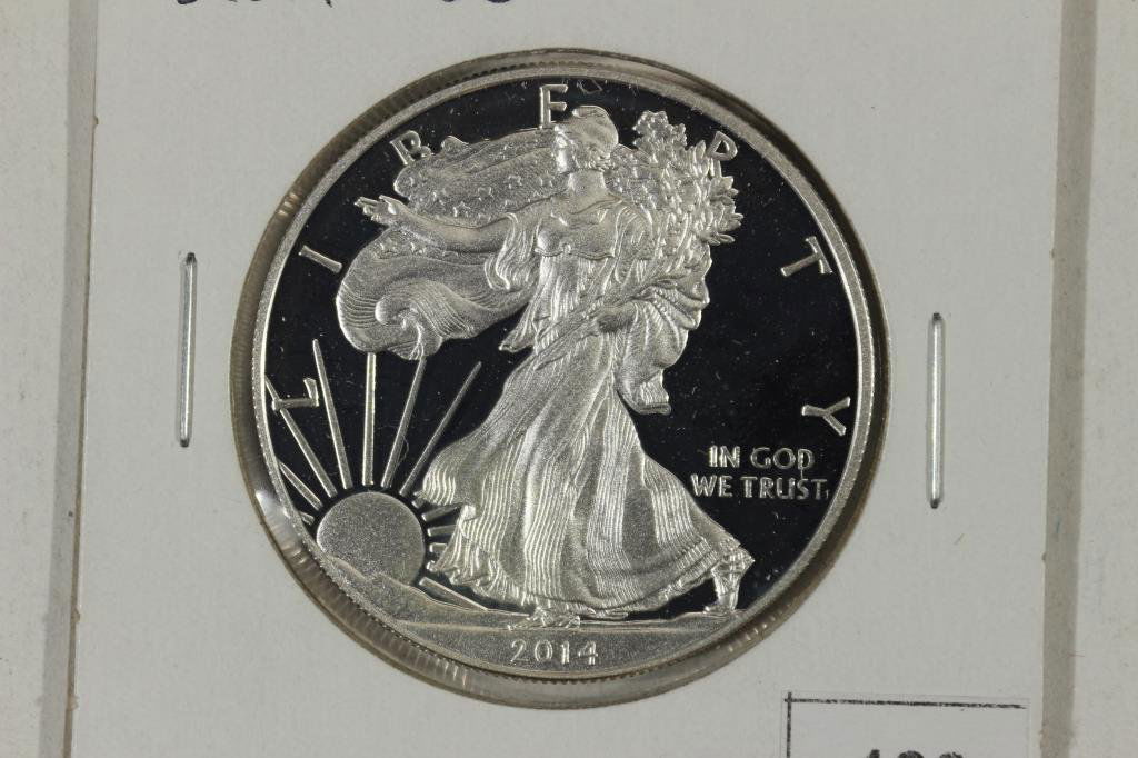 2014-W PROOF AMERICAN SILVER EAGLE TONING SPOTS (1 of 2)