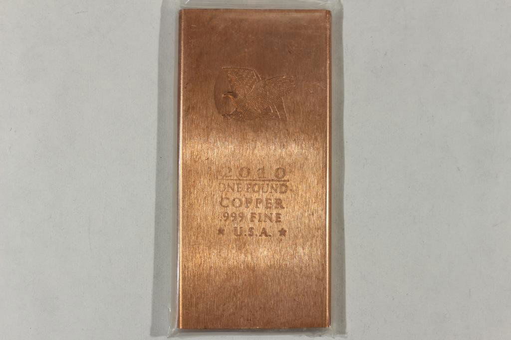 1 POUND .999 FINE COPPER BAR (1 of 2)