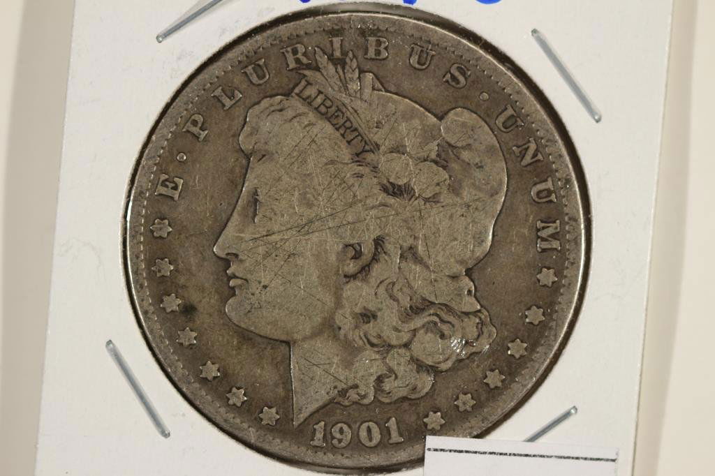 1901-O MORGAN SILVER DOLLAR: You must call or email us your credit card directly. Our phone number is 1-763-862-8302 and our email is bidalotauction@aol.com. Thanks.