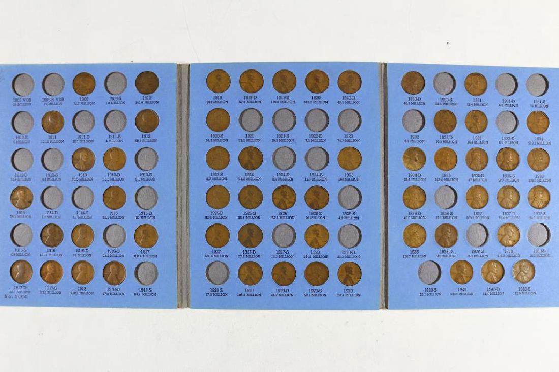 2 PARTIAL LINCOLN CENT SETS 1909-1940 HAS 55 COINS (1 of 3)