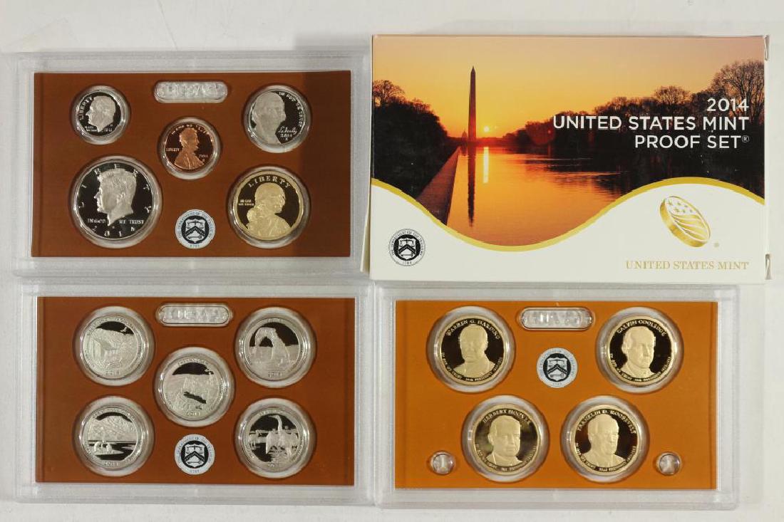 2014 US PROOF SET (WITH BOX) 14 PIECES (1 of 2)