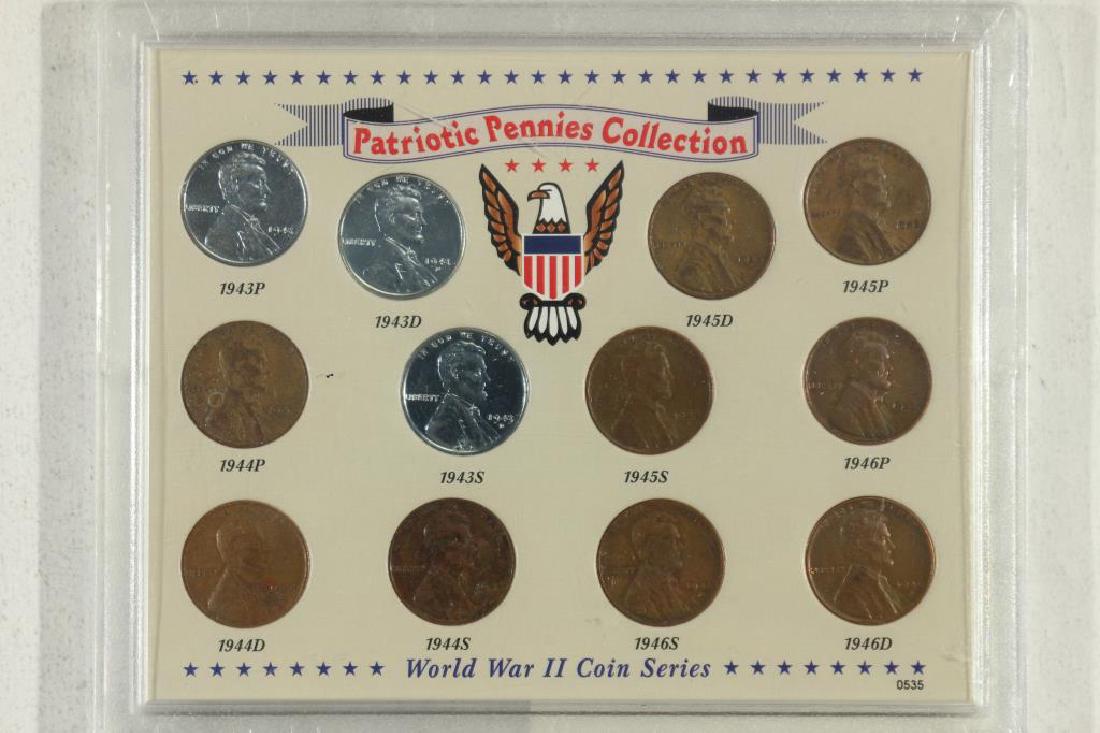 PATRIOTIC PENNIES COLLECTION WWII COIN SERIES (1 of 2)