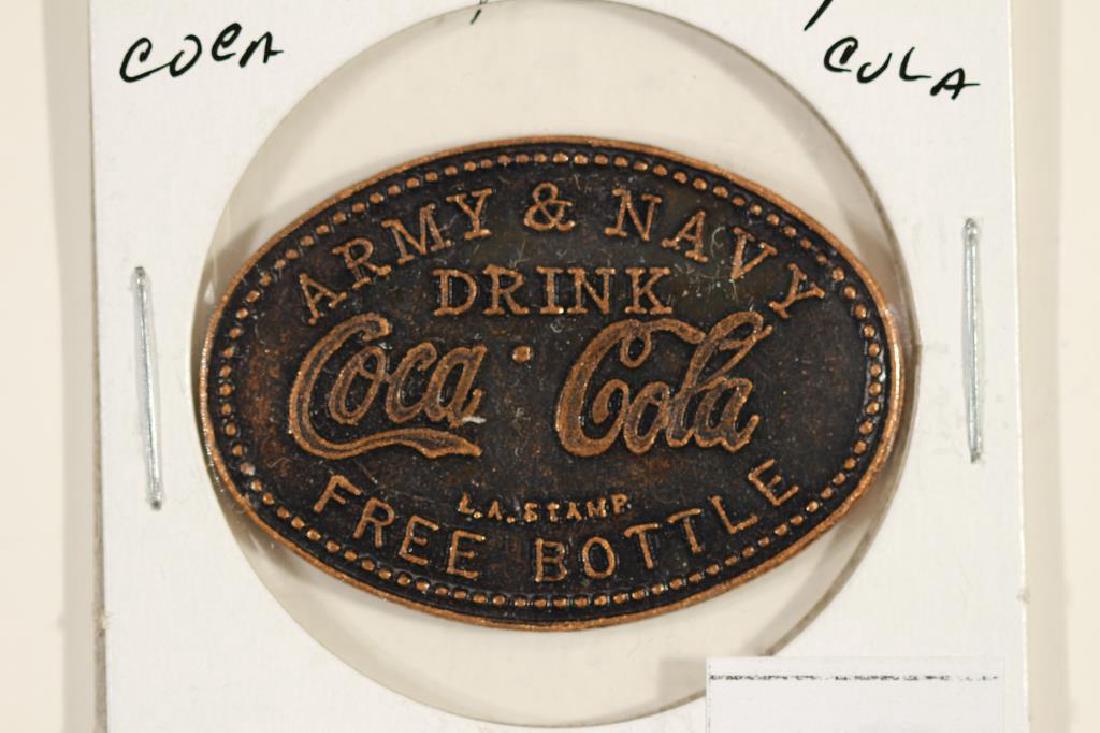 COCA-COLA ARMY AND NAVY FREE BOTTLE TOKEN (1 of 2)