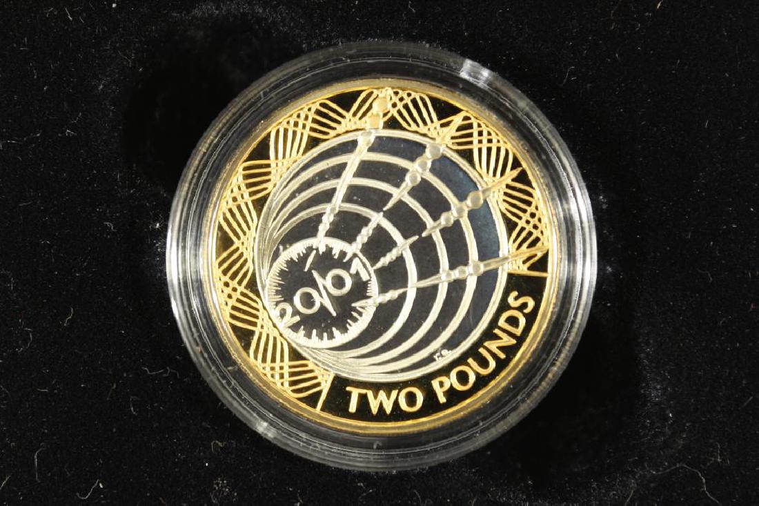 2001 UNITED KINGDOM SILVER PROOF 2 POUNDS (1 of 3)