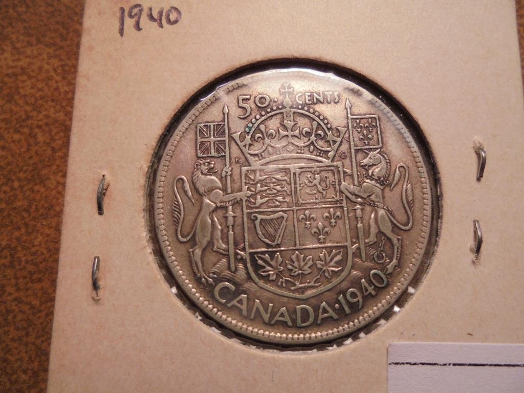 1940 CANADA SILVER 50 CENTS (1 of 2)