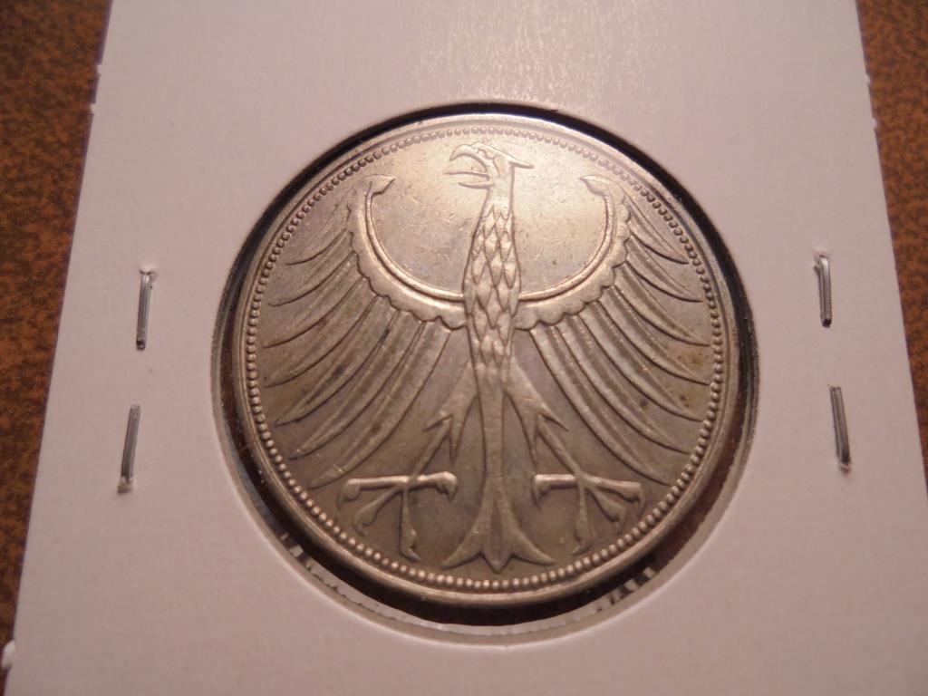 1951 GERMAN SILVER 5 MARKS (1 of 2)