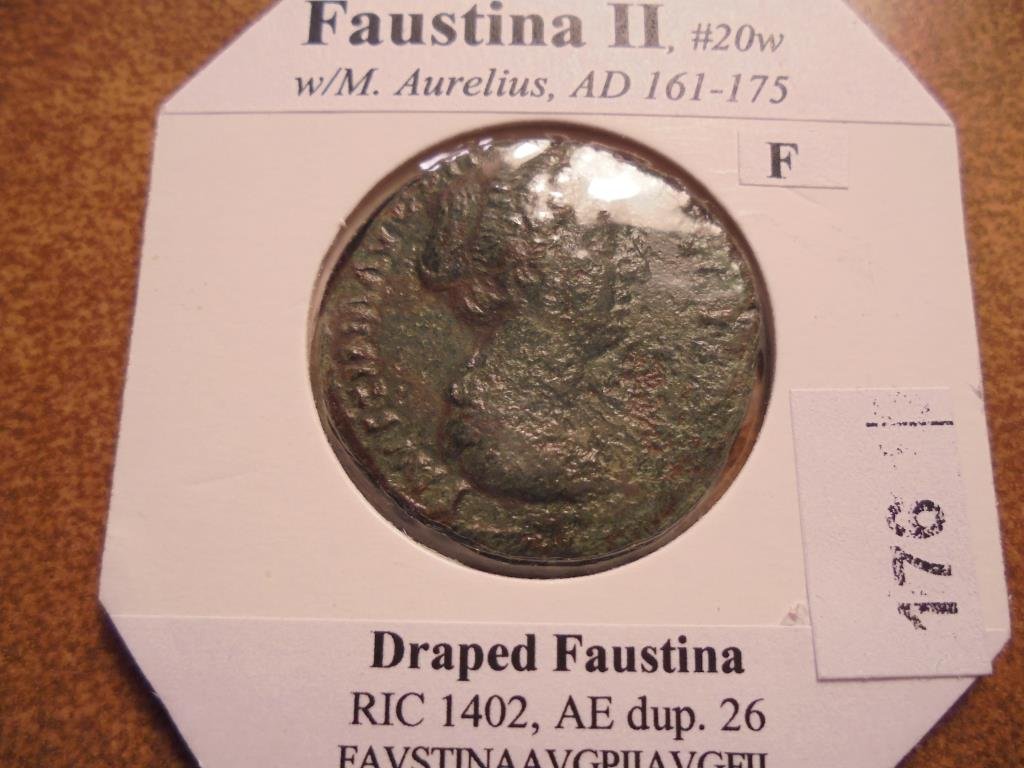 161-175 A.D. FAUSTINA II ANCIENT COIN (FINE) (1 of 2)