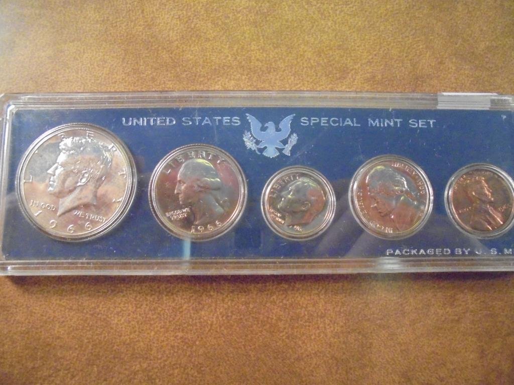 1966 US SPECIAL MINT SET WITHOUT BOX 40% SILVER JOHN F. (1 of 2)