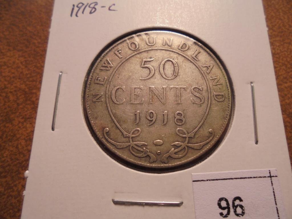 1918-C NEWFOUNDLAND SILVER 50 CENTS (1 of 2)