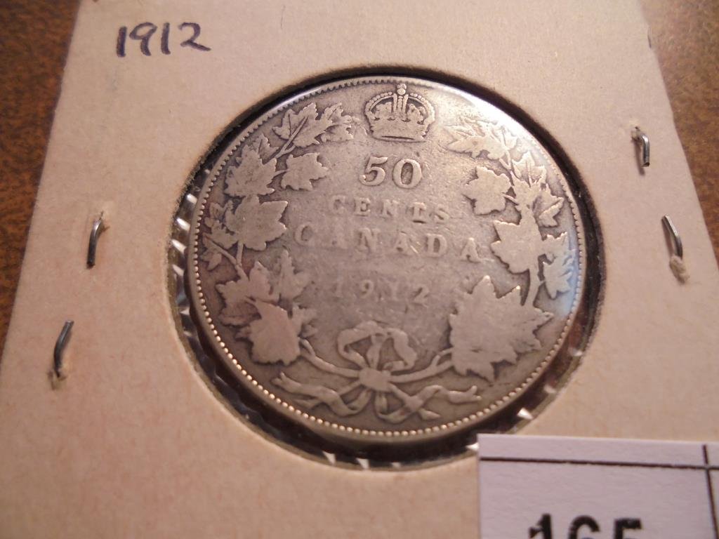 1912 CANADA SILVER 50 CENTS (1 of 2)