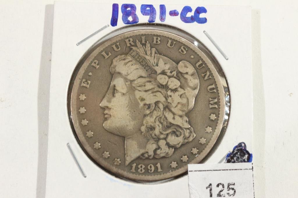 1891-CC MORGAN SILVER DOLLAR (1 of 2)