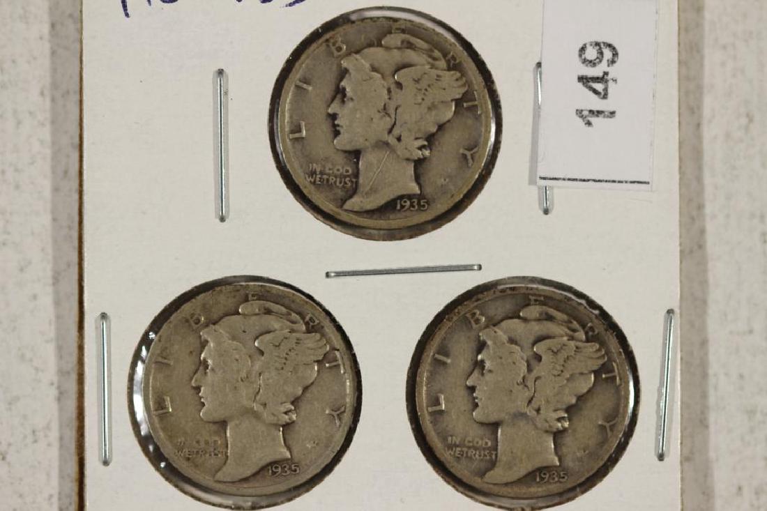 1935-P/D/S MERCURY DIMES (1 of 2)