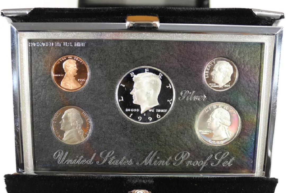 1996 US SILVER PREMIER PROOF SET (WITH BOX) (1 of 3)