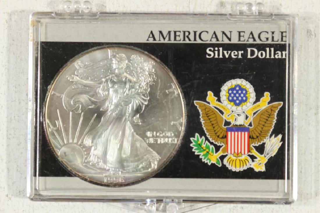 1996 AMERICAN SILVER EAGLE UNC (1 of 2)