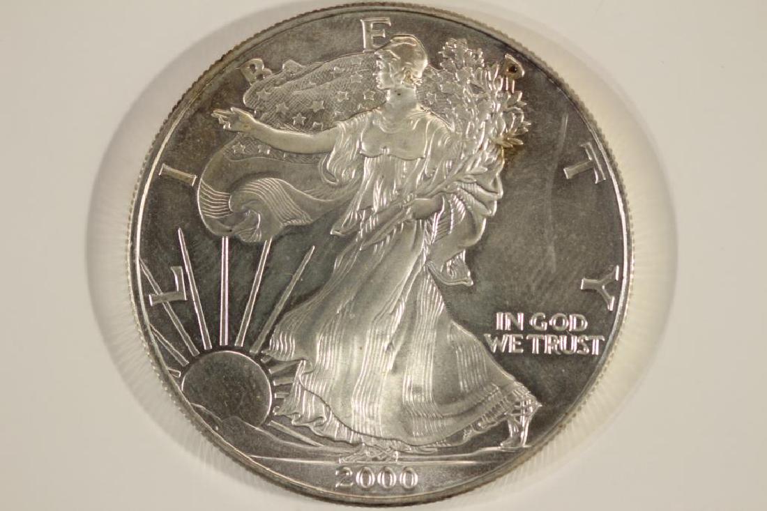 2000 AMERICAN SILVER EAGLE UNC (1 of 2)