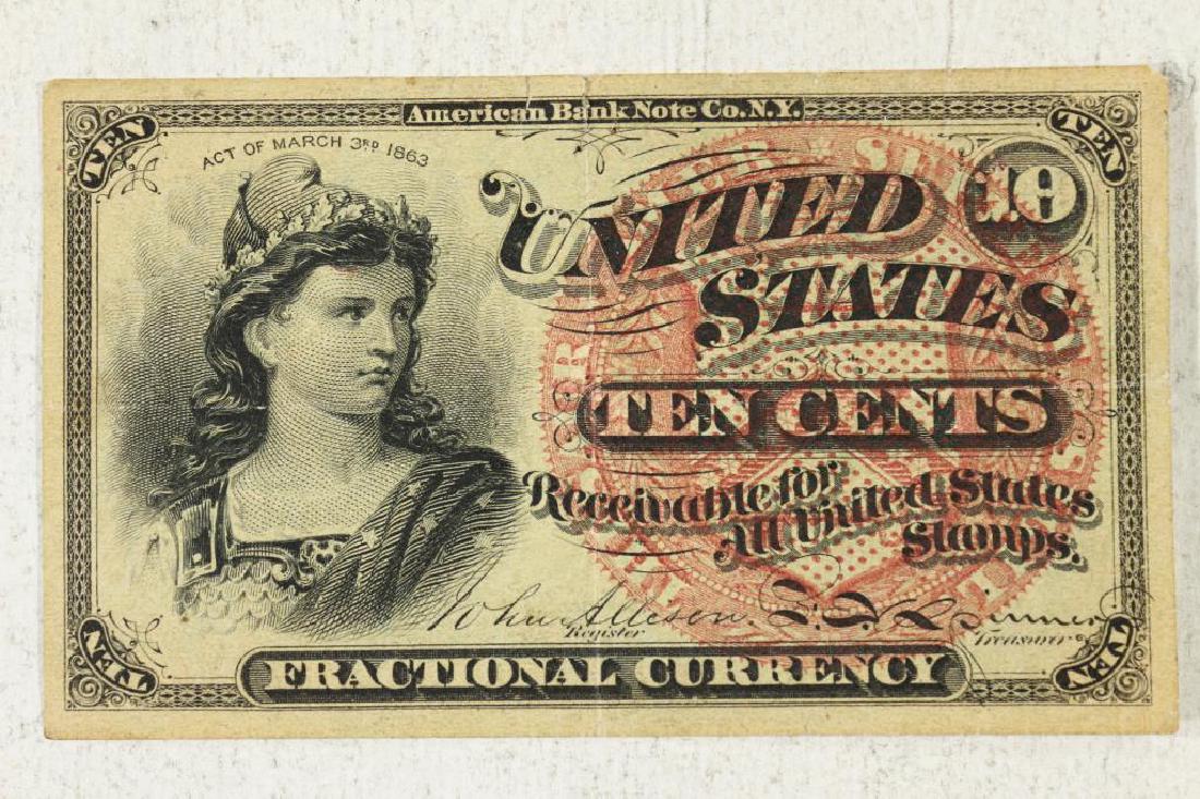 1863 10 CENT US FRACTIONAL CURRENCY SERIES 4 (1 of 2)