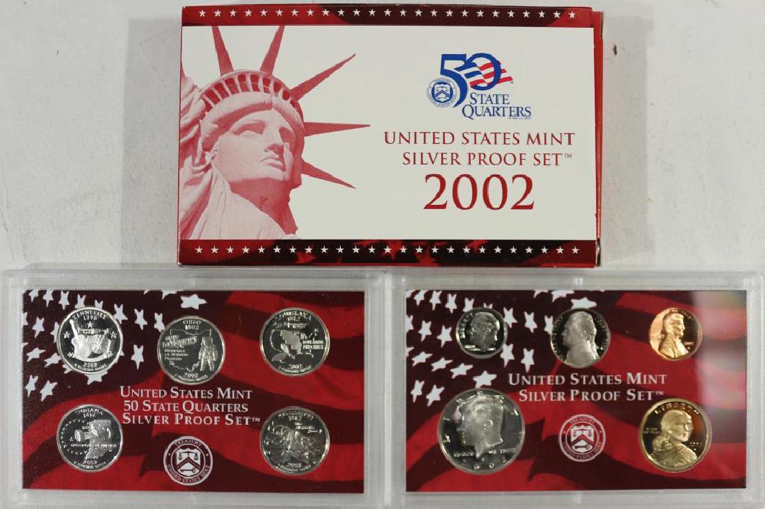 2002 US SILVER PROOF SET (WITH BOX) (1 of 2)
