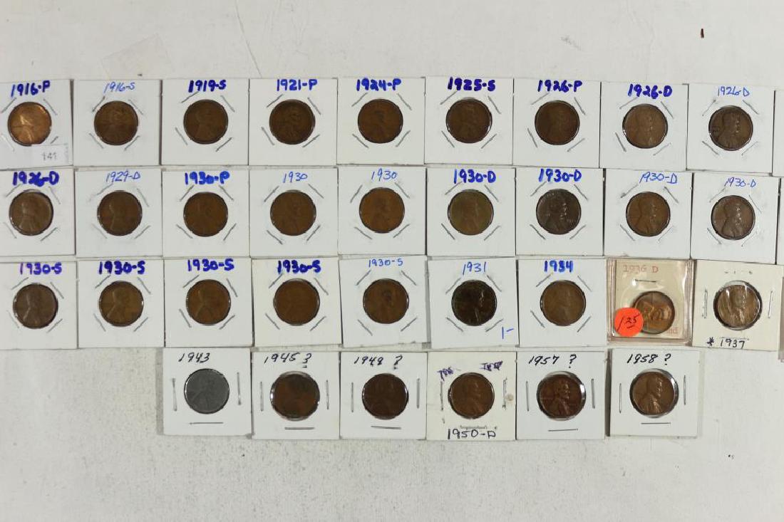 36 ASSORTED 1916-1958 LINCOLN WHEAT CENTS (1 of 2)