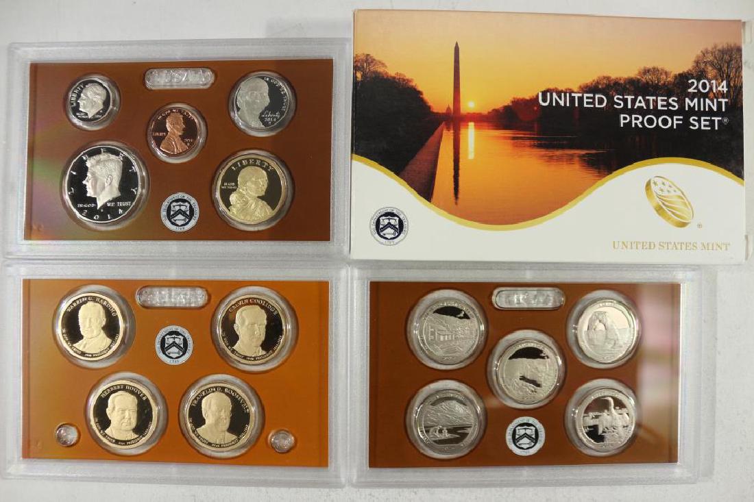 2014 US PROOF SET (WITH BOX) 14 PIECES (1 of 2)