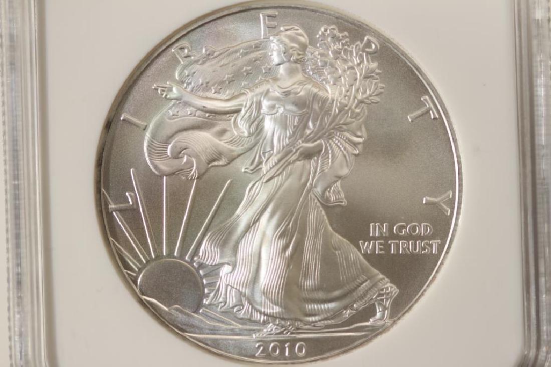 2010 AMERICAN SILVER EAGLE NGC MS69 EARLY RELEASES (1 of 3)