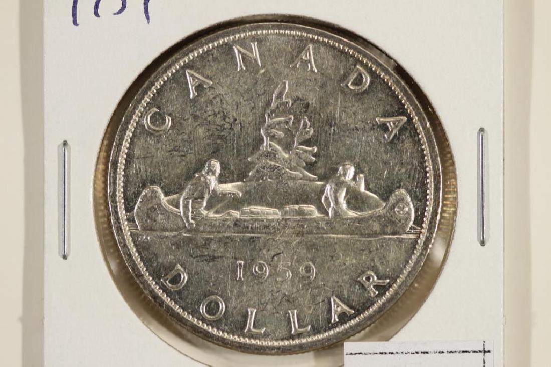 1959 CANADA SILVER DOLLAR UNC (1 of 2)